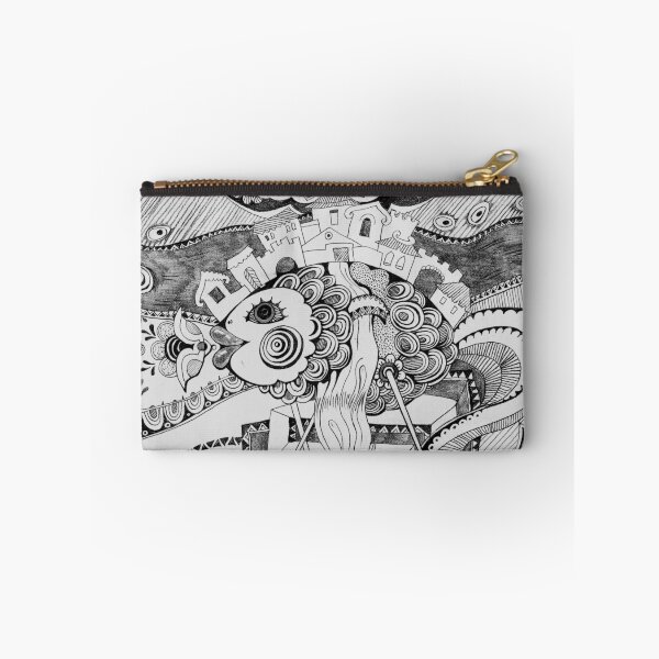 Item preview, abstract drawing, black and white fish designed and sold by KaterinaSan.