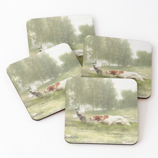 Item preview, Pheasant Hunting with Pointer designed and sold by TammyHunterArt.