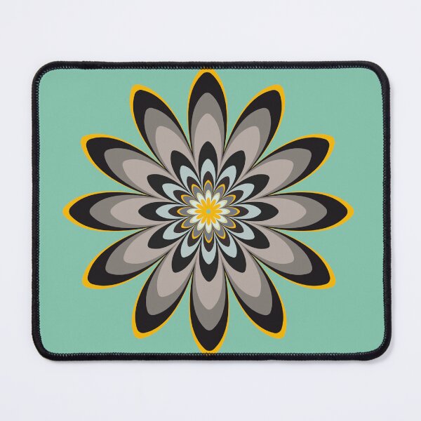 Item preview, Single floral pattern black green designed and sold by Bakkia.