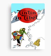 Tintin in tibet cover poster Metal Print