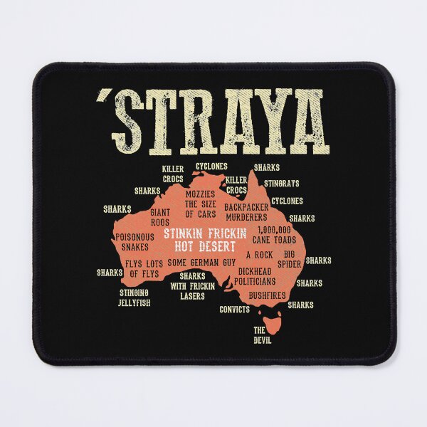 Item preview, Vintage Aussie Day Straya Australia Map G_x27_day Mate Outback designed and sold by GuvaZone.