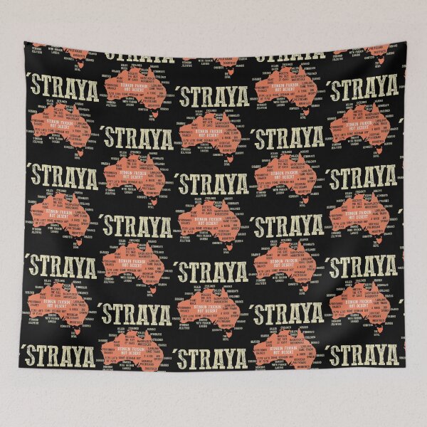 Item preview, Vintage Aussie Day Straya Australia Map G_x27_day Mate Outback designed and sold by GuvaZone.