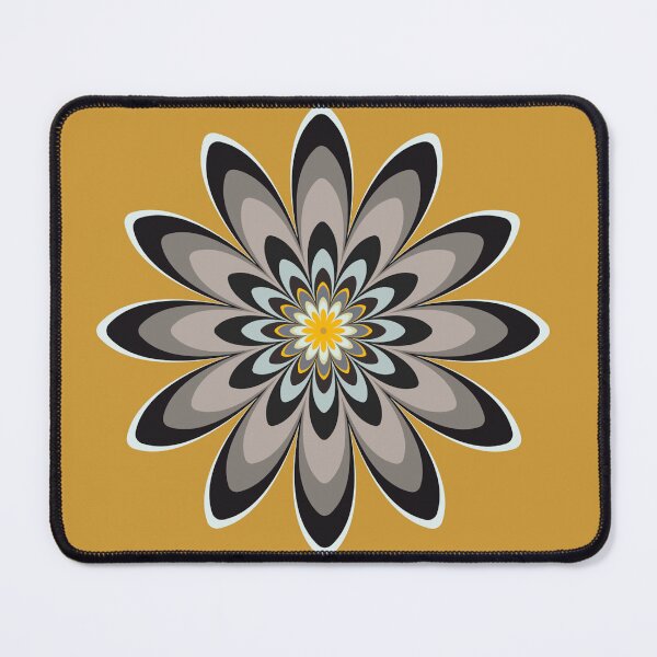 Item preview, Single floral pattern black gold designed and sold by Bakkia.