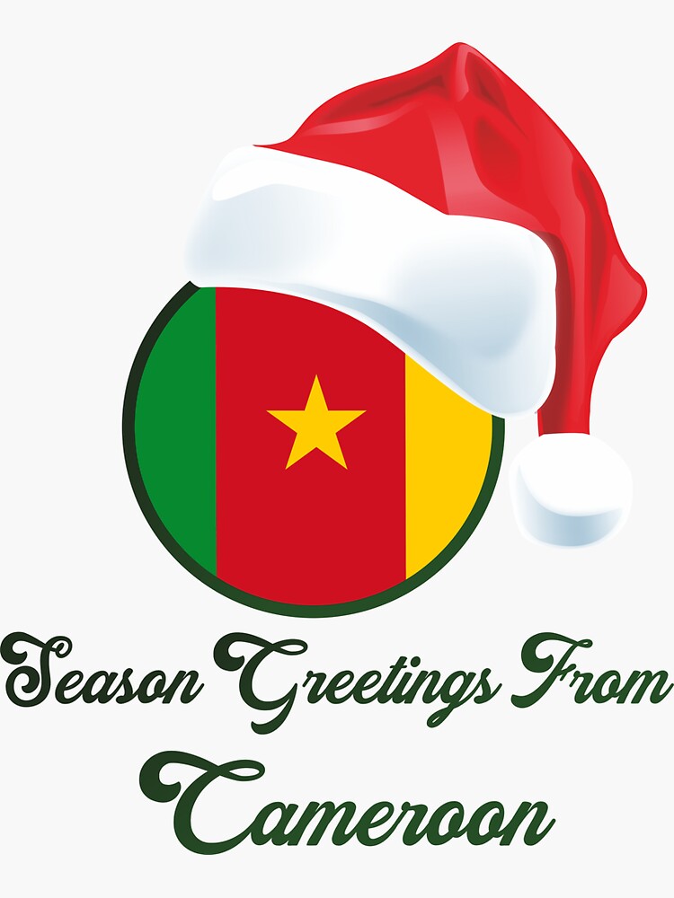 Season Greetings From Cameroon Sticker For Sale By Frexxx Redbubble