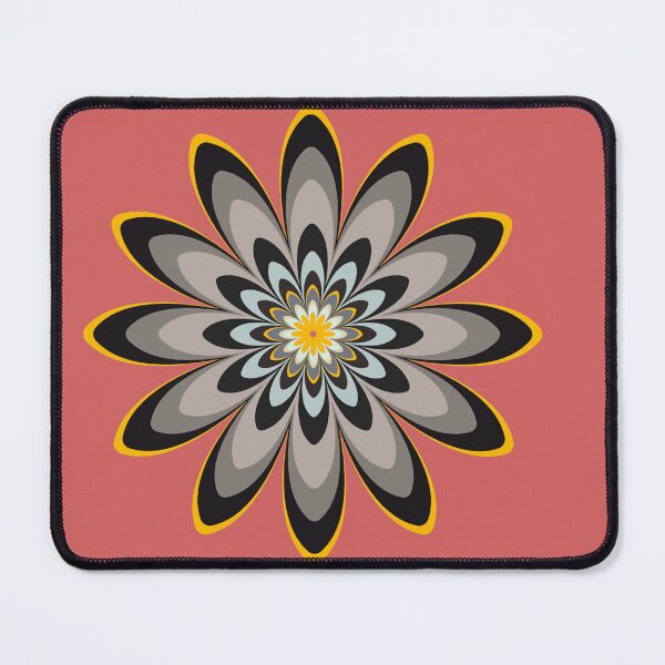 Item preview, Single floral pattern black red designed and sold by Bakkia.