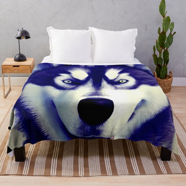 Artikelvorschau, Buntes Hundeporträt des Siberian Husky #47 entworfen und verkauft von supeart.