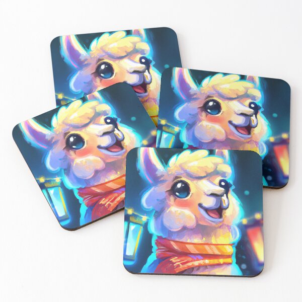 Item preview, Cute Llama Drawing designed and sold by WeHeartAnimals.