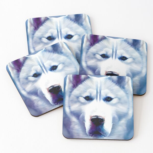 Item preview, Siberian Husky colorful dog portrait #48 designed and sold by supeart.