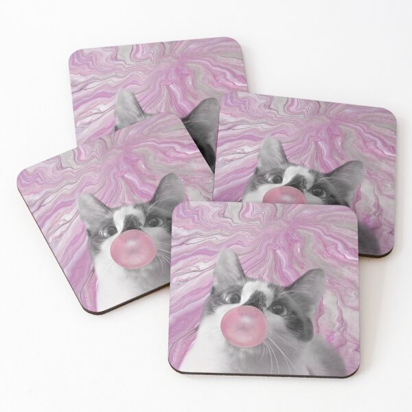 Item preview, Snowshoe Cat with Bubble Gum SC designed and sold by Elisabeth Lucas.