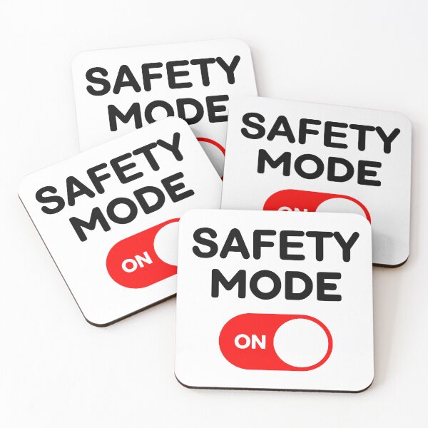 Item preview, Safety Mode On; designed and sold by StickerApe.