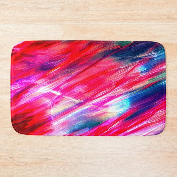 Item preview, thick dense paint pattern knife art - pink blue paint pattern #22 designed and sold by supeart.