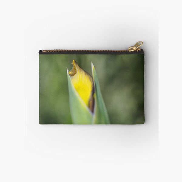 Item preview, Yellow And Purple Iris Bud designed and sold by Joy Watson - Natural Light Photography .