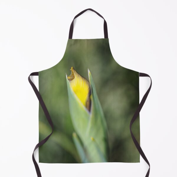 Item preview, Yellow And Purple Iris Bud designed and sold by Joy Watson - Natural Light Photography .
