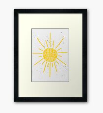 Hier kommt die Sonne Gerahmtes Wandbild