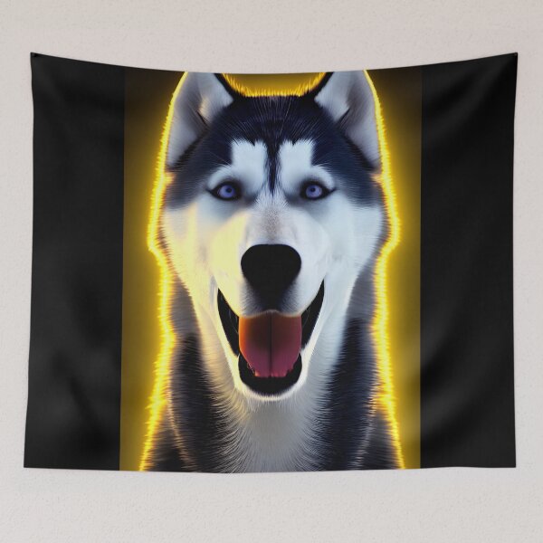 Aperçu de l'œuvre portrait de chien anime husky #19 créée et vendue par supeart.