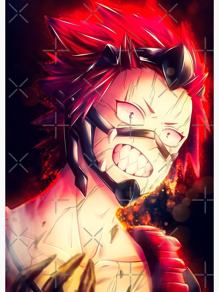 "Eijiro Kirishima Red Riot My Hero Academia Fanart Anime Waifu" Poster ...