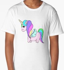 Rainbow unicorn Long T-Shirt