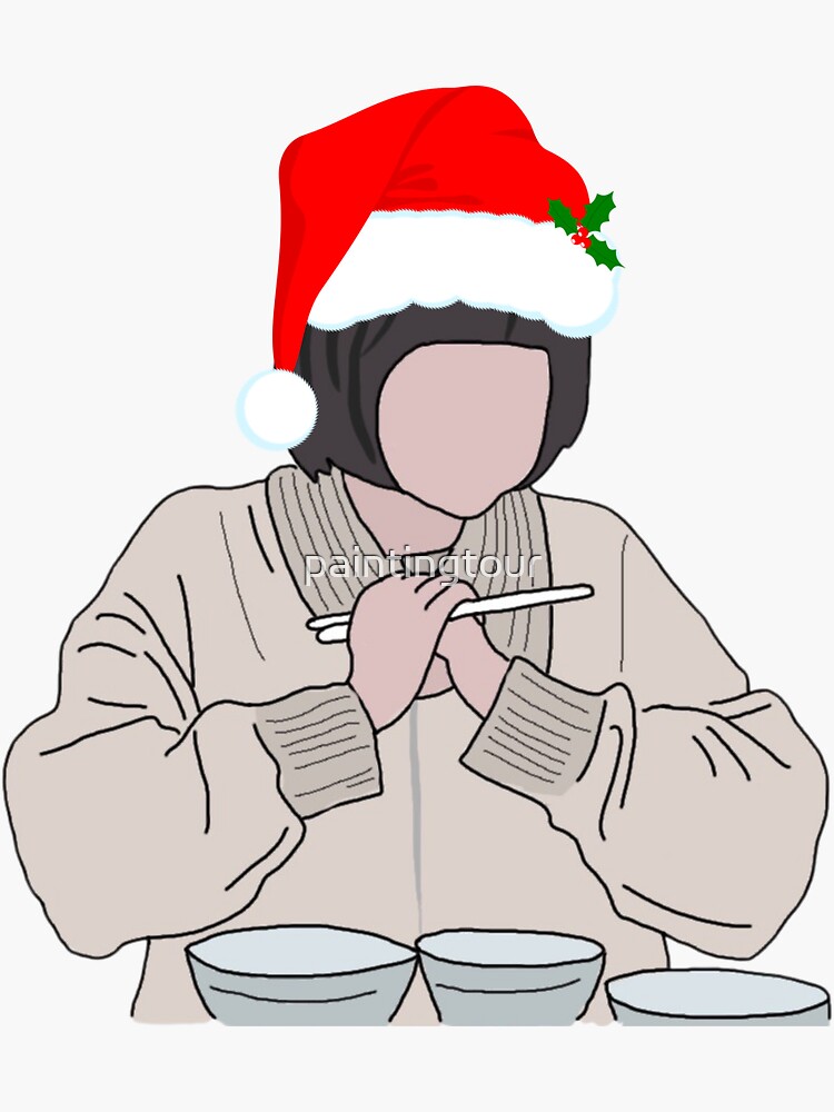 "christmas extraordinary attorney Woo Yeong Woo & tasty food" Sticker