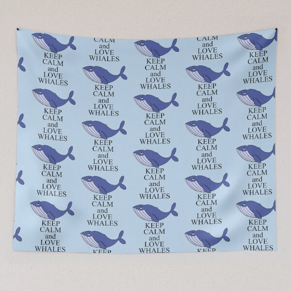 Item preview, Keep calm and love whales designed and sold by rainbowcho.