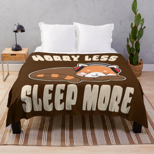 Item preview, Red Panda, Worry Less Sleep More designed and sold by samah82.