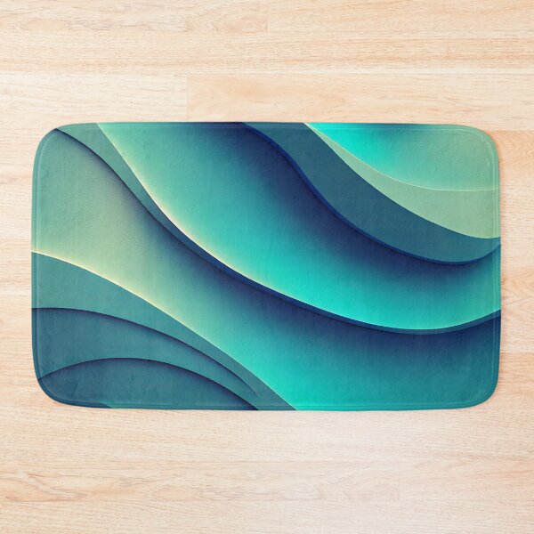 Item preview, Virid waves abstractive pattern designed and sold by AppleElf.