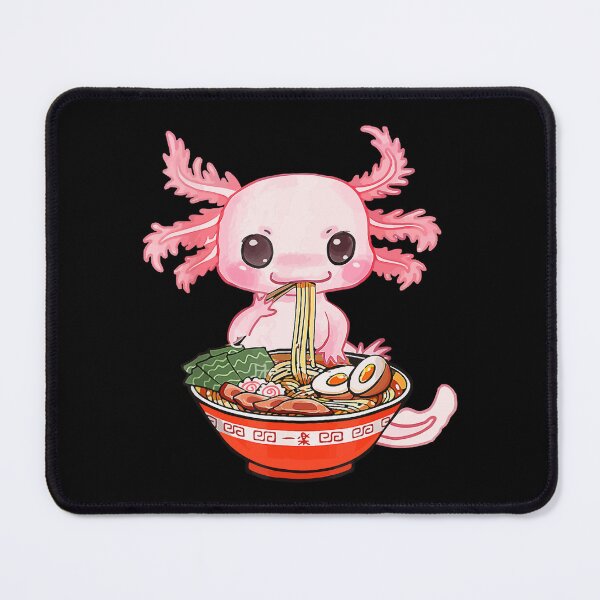 Item preview, Kawaii Axolotl Eating Ramen Noodles Anime Gift Girls Teens designed and sold by Anna Turner.