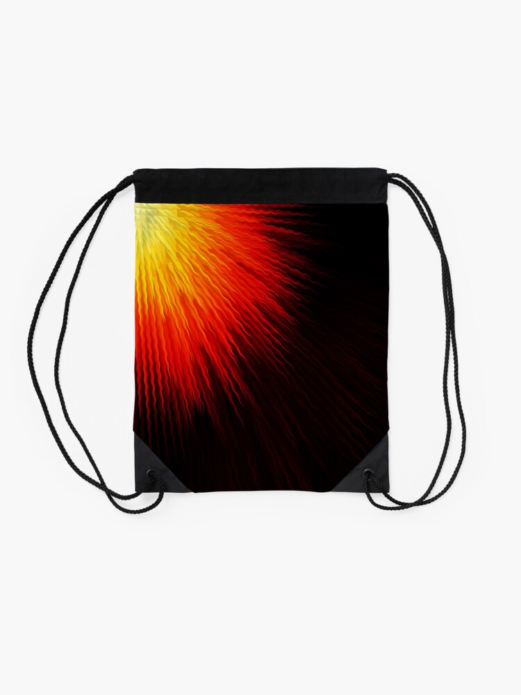 Alternate view of Fiery sun Drawstring Bag