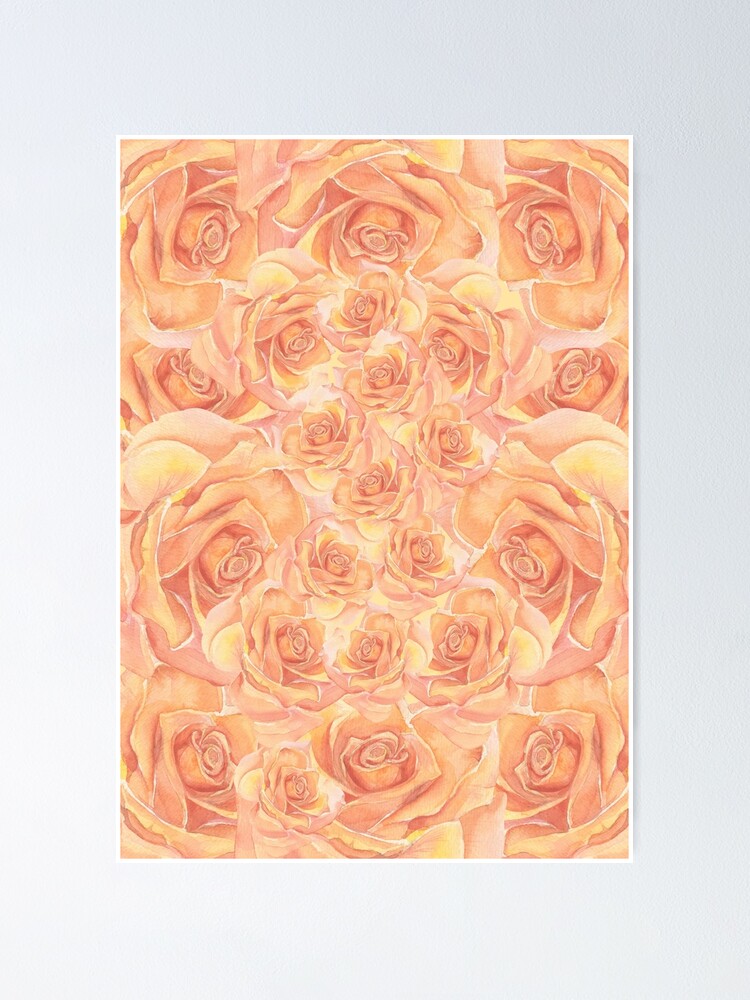 Thumbnail 1 of 3, Poster, Warm Roses designed and sold by julkapulka.