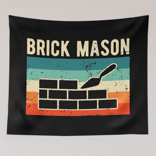 Item preview, Retro Vintage Brick Mason  designed and sold by NestaReign.