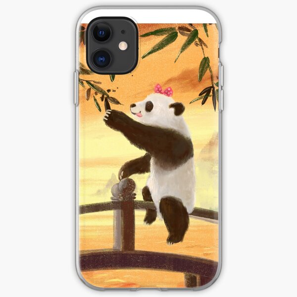 hungry panda iPhone Soft Case