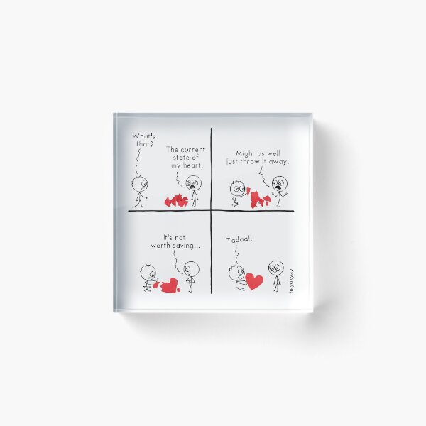 State Of The Heart Acrylic Block
