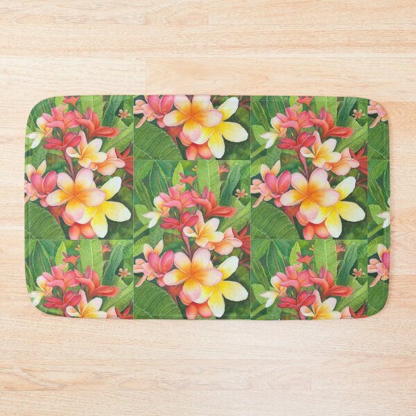 Item preview, Frangipani Plumeria Watercolour flowers  designed and sold by artbymarielle.