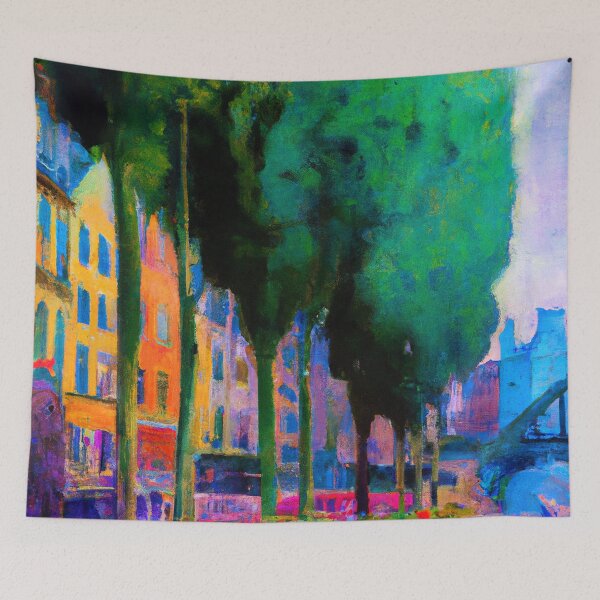 Item preview, cityscape inspired by monet designed and sold by Bakesales.
