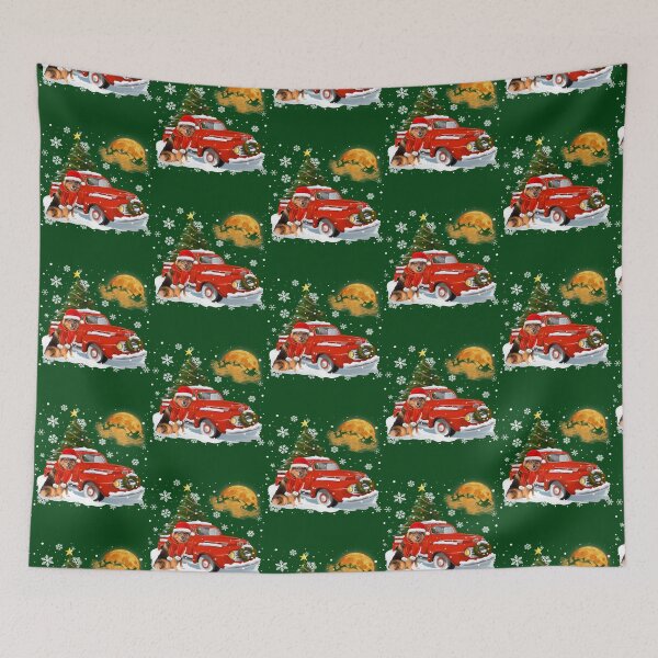Item preview, Eurasier Vintage Wagon Red Truck Christmas Tree Pajamas89 designed and sold by Positiv3Arts.