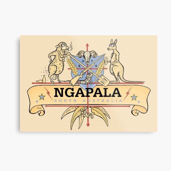 Ngapala Coat Of Arms Metal Print