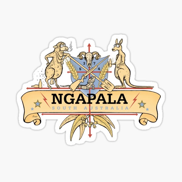 Ngapala Coat Of Arms Sticker