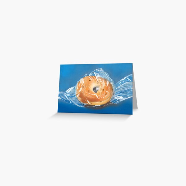 bagged bagel Greeting Card