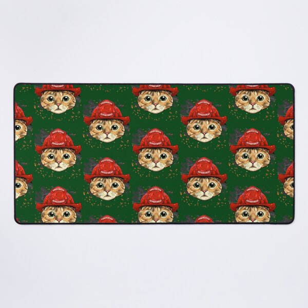 Item preview, Cat Firefighter Feline Cat Kitten Lover 744 designed and sold by Positiv3Arts.