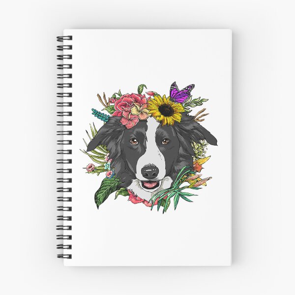 Item preview, Floral Border Collie Botanical Plant Flower Puppy Dog Lover  designed and sold by Positiv3Arts.