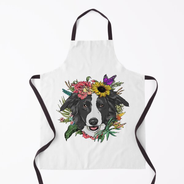 Item preview, Floral Border Collie Botanical Plant Flower Puppy Dog Lover designed and sold by Positiv3Arts.