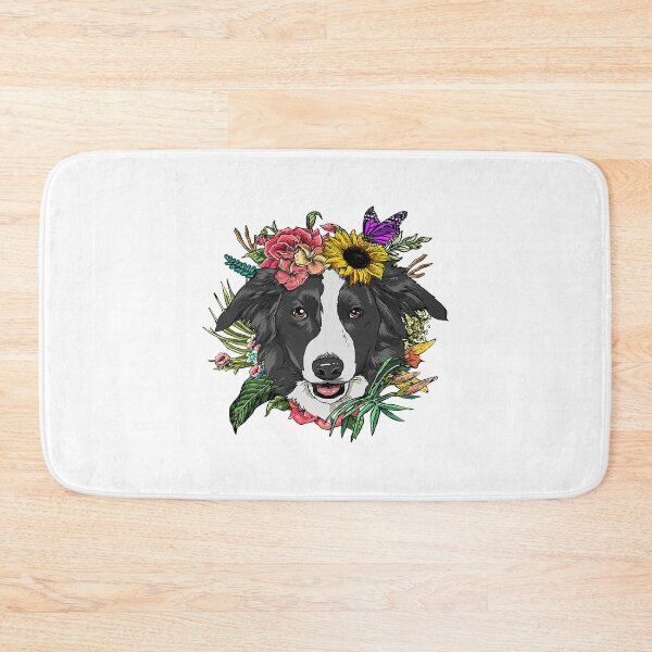 Item preview, Floral Border Collie Botanical Plant Flower Puppy Dog Lover  designed and sold by Positiv3Arts.