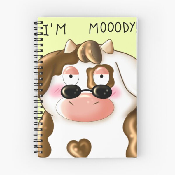 Item preview, I'm Mooody! Cute cow with glasses / sunglasses designed and sold by GiiReez.