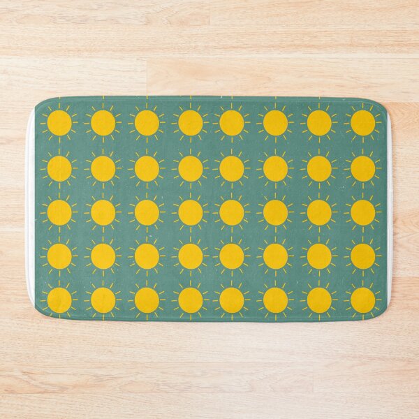 Item preview, Sun pattern dark turquoise color designed and sold by PrettywithColor.