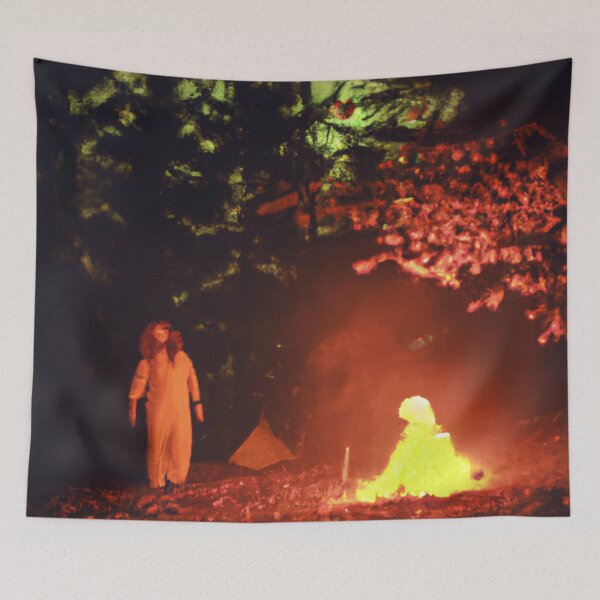 Item preview, Bonfire in the woods at night designed and sold by Bakesales.