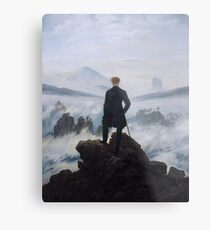 Wanderer above the sea of fog Metal Print