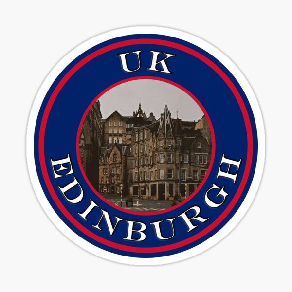 "United Kingdom Edinburgh Old Building Passport Stamps Collection