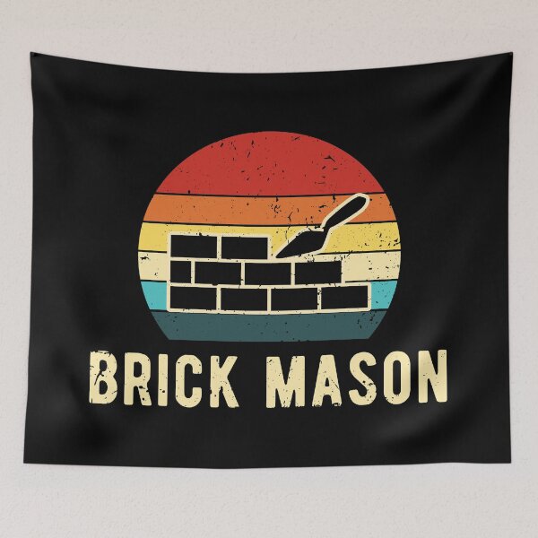Item preview, Retro Brick Mason Vintage  designed and sold by NestaReign.