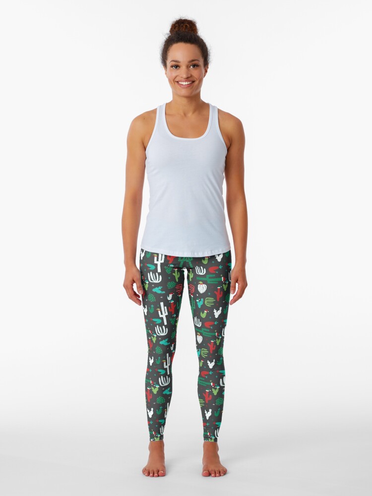 Christmas cactus Leggings for Sale by Laura Wright