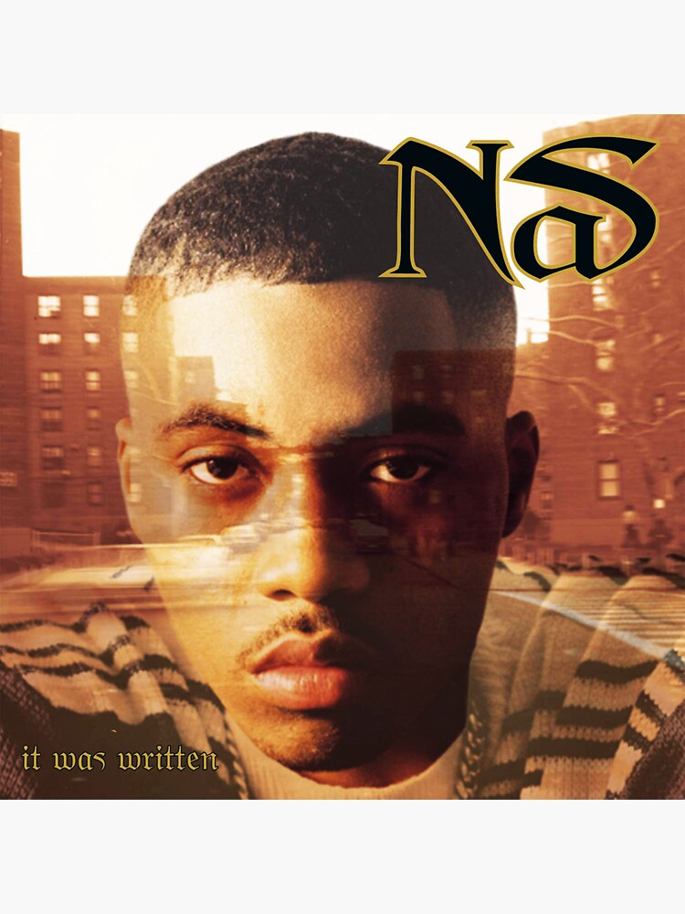 "NAS It Was Written" Sticker for Sale by Kylenraffles | Redbubble