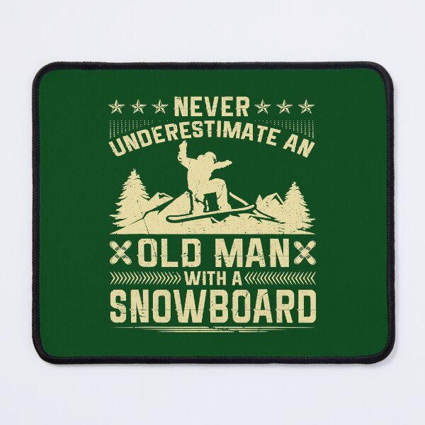 Item preview, Mens Never Underestimate An Old Man with a Snowboard 434 designed and sold by Studio12b.